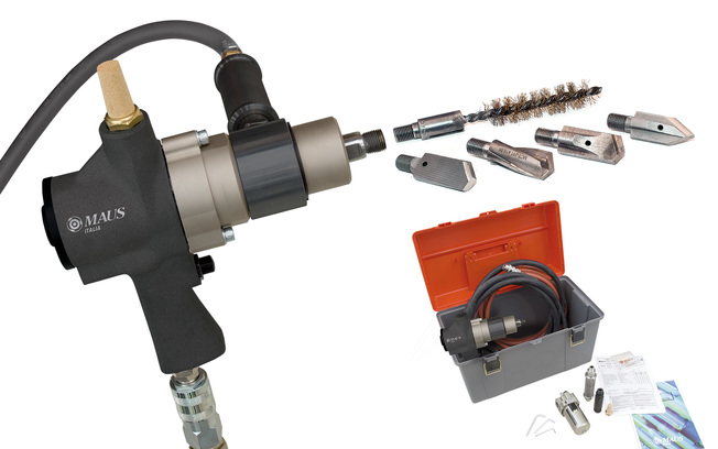 Desktop pneumatic tube cleaners