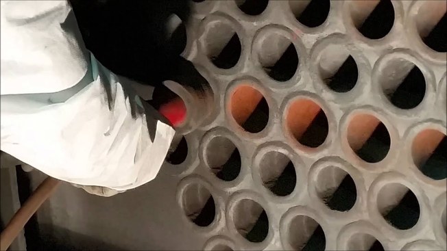 Desktop boiler tube cleaner