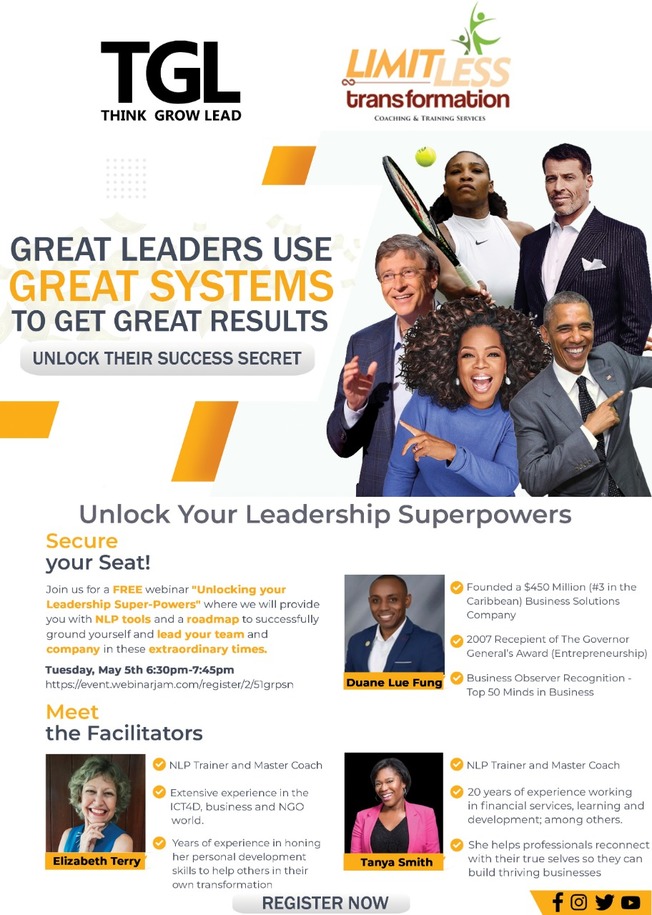 Desktop unlocking your leadership superpowers flyer