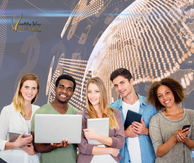 Desktop women in crypto